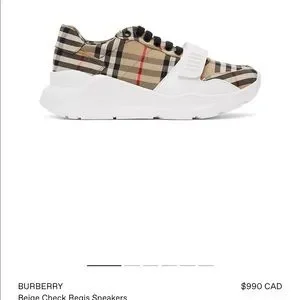 【関税＆送料込み】Burberry Regis Low-Top Sneakers Burberry Regis low-top Sneakers | Neutrals | FARFETCH CA